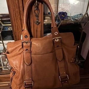 MICHAEL Michael Kors Tan Leather Satchel